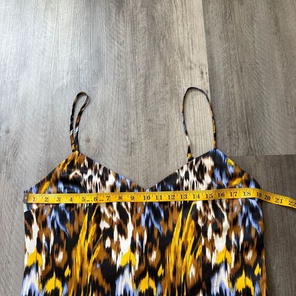 Forever 21 Animal Print Slip Dress NEW Black Blue Tan - Picture 9 of 12